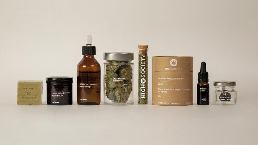 High Society CBD shop français fleurs greenhouse